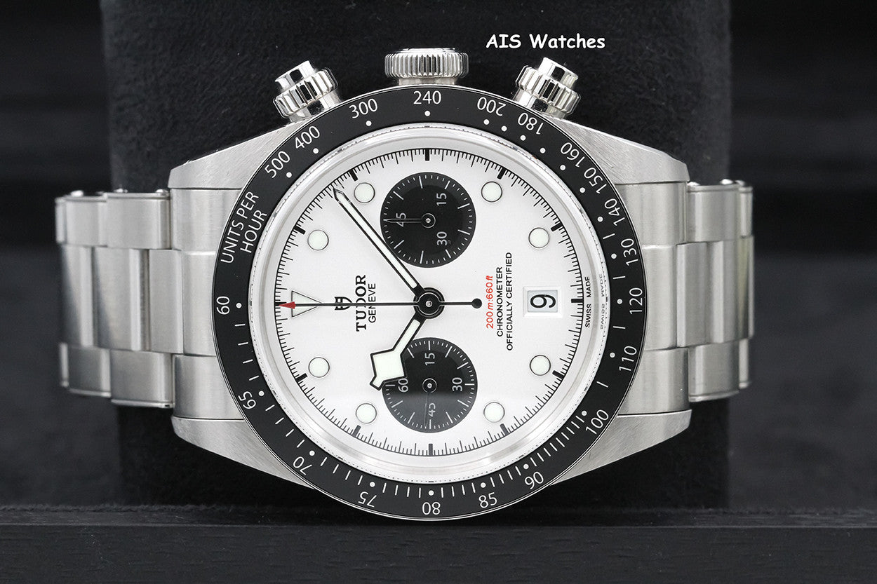Tudor 79360N Black Bay Chronograph 41MM White Dial Stainless Steel Bracelet B&P