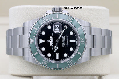 BNIB Rolex Submariner Date Ceramic Green Bezel 126610LV 41MM Box & Paper