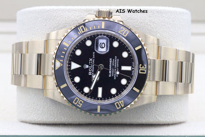 BNIB Rolex Submariner Ceramic 126618LN 41MM 18K Yellow Gold Black Dial