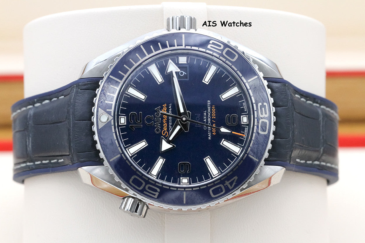 Omega Seamaster Planet Ocean 600M 215.33.40.20.03.001 39.5MM Blue Dial B&P