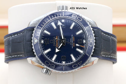 Omega Seamaster Planet Ocean 600M 215.33.40.20.03.001 39.5MM Blue Dial B&P