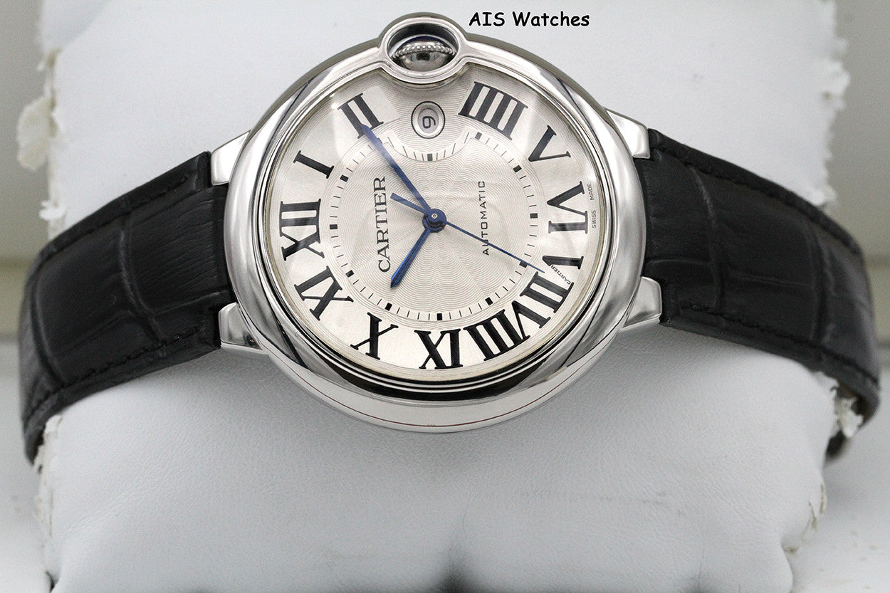 Cartier Ballon Blue de Cartier 42MM W69016Z4 Automatic SS Silver Dial B&P