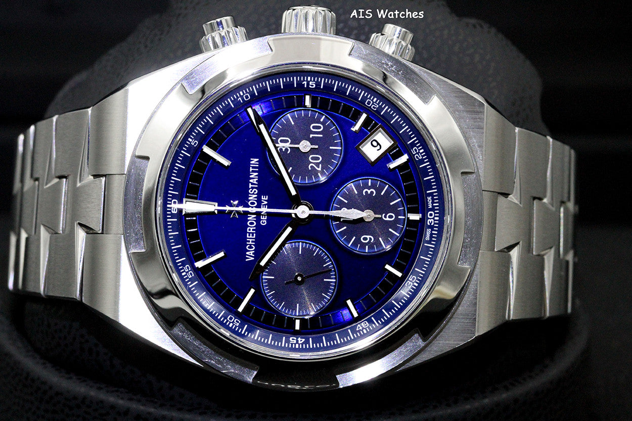 Vacheron Constantin Overseas Chronograph 42.5MM Blue 5500V/110A-B148 Box & Paper
