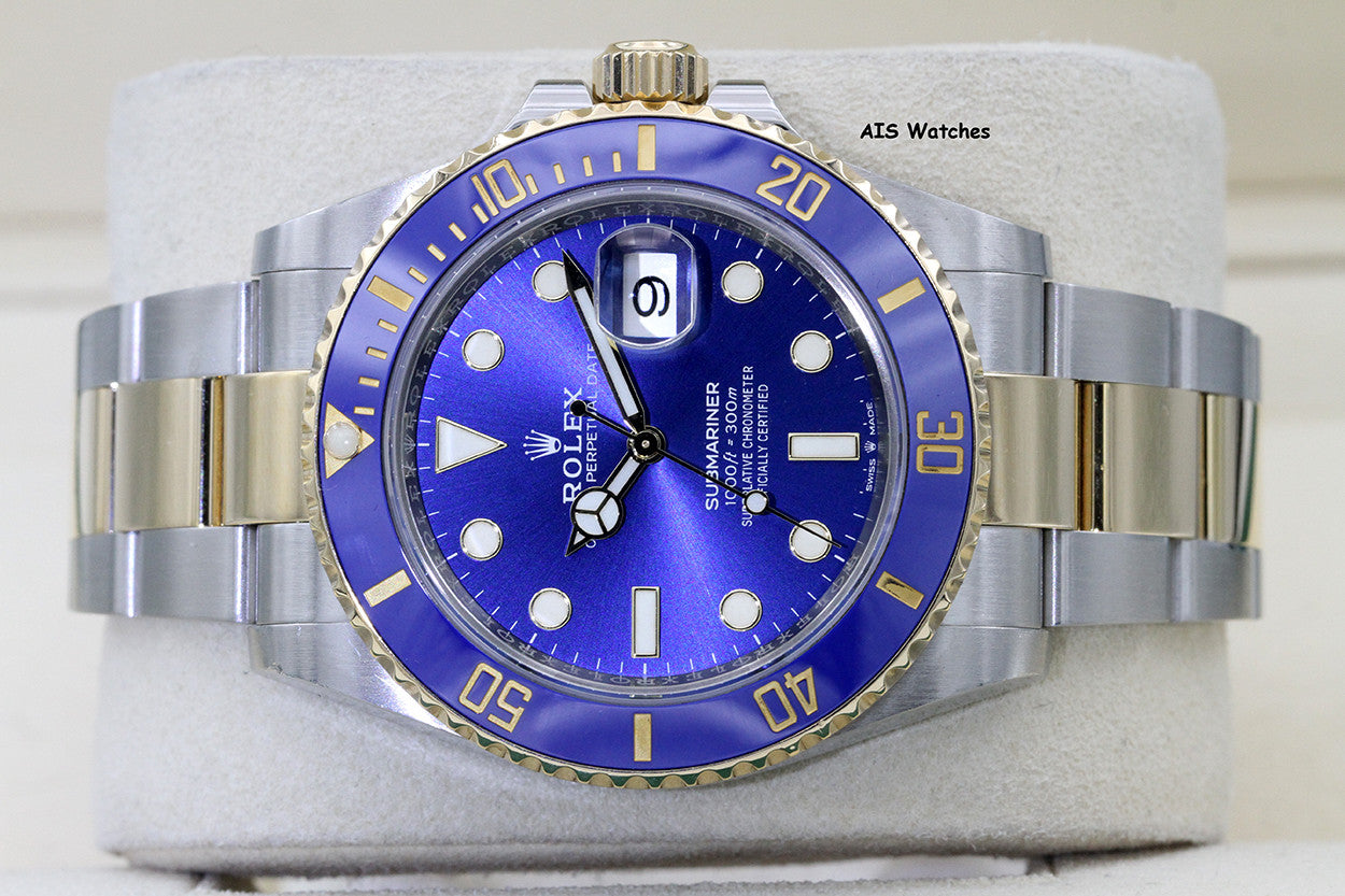 Rolex Submariner 41MM 18k/SS 126613LB SunBurst Blue Dial 2021 Box &Paper