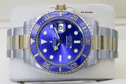 Rolex Submariner 41MM 18k/SS 126613LB SunBurst Blue Dial 2021 Box &Paper