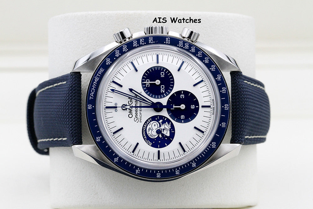 BNIB Omega SpeedMaster Moonwatch Apollo 13 Silver Snoopy 310.32.42.50.02.001 B&P