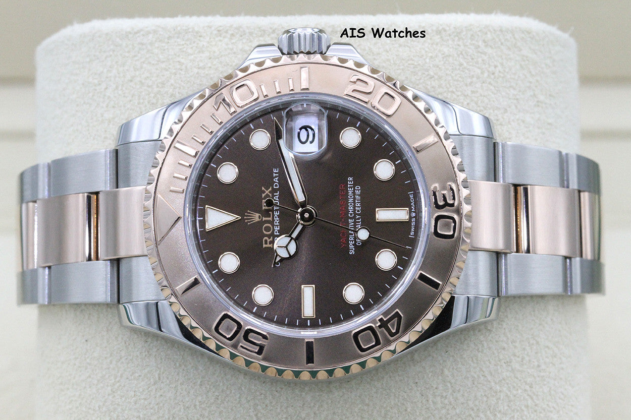 Rolex Yacht-Master 268621 18K Rose Gold / SS 37MM Chocolate Dial Box & Papers