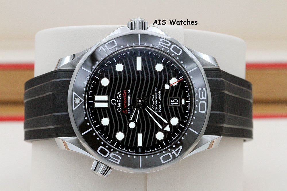 BNIB Omega Seamaster 300M 42MM Diver Black Wave Dial 210.32.42.20.01.001 B&P