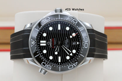 BNIB Omega Seamaster 300M 42MM Diver Black Wave Dial 210.32.42.20.01.001 B&P
