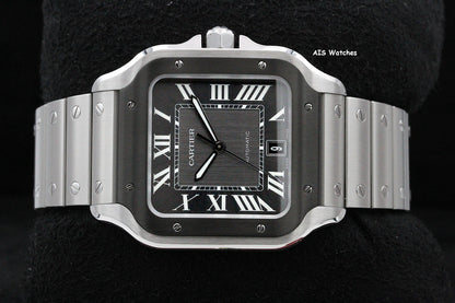 Cartier Santos De Cartier Large Steel WSSA0037 ADLC Grey Dial 41MM Box&Papers