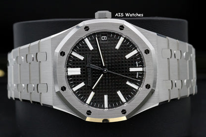 BNIB Audemars Piguet 15510ST.OO.1320ST.07 Royal Oak Black Dial 41MM Box & Paper