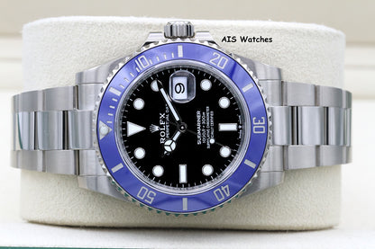 Rolex Submariner Ceramic 126619LB 18K White Gold Blue Bezel B&P