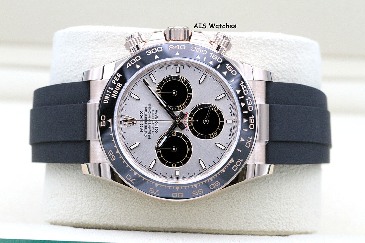 BNIB Rolex 126515LN Daytona Cosmograph 18K Rose Gold OysterFlex Sundust Dial BP