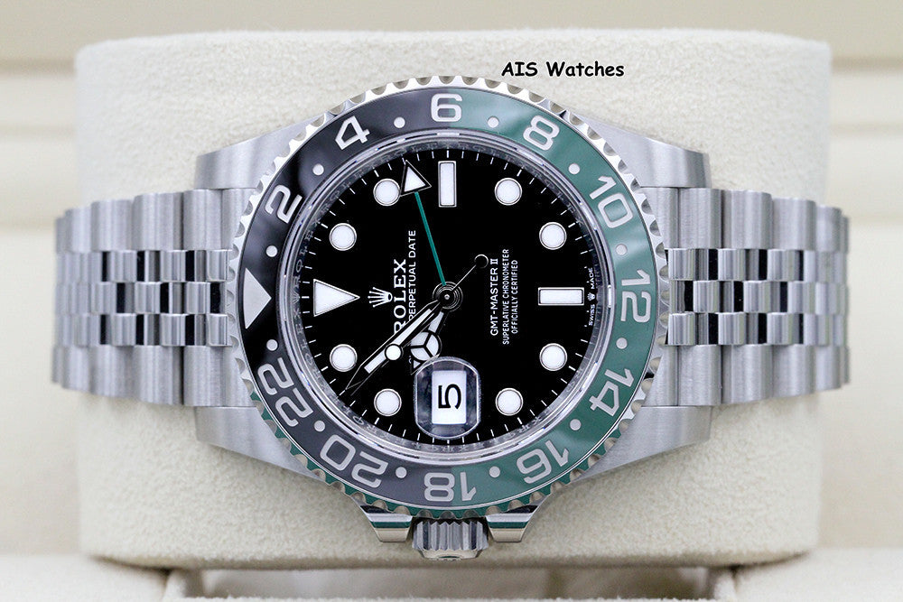 BNIB Rolex GMT Master II 126720VTNR Sprite Lefty Jubilee Black / Green BP