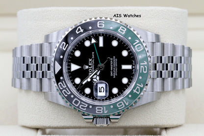 BNIB Rolex GMT Master II 126720VTNR Sprite Lefty Jubilee Black / Green BP