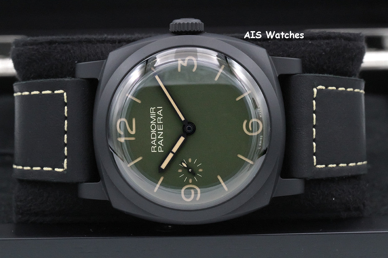 NOS / BNIB Panerai PAM 997 Radiomir 1940 48MM 3 Days Ceramic Military Green BP