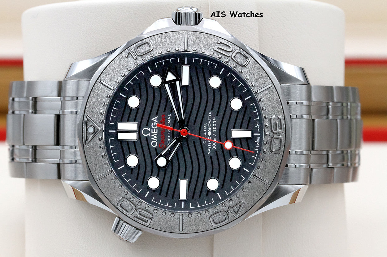 BNIB Omega Seamaster 300M Nekton Edition Black Wave SS 210.30.42.20.01.002 B&P