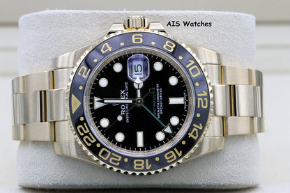Rolex GMT-Master II 116718 LN 18K Yellow Gold Black Dial Black Ceramic BP