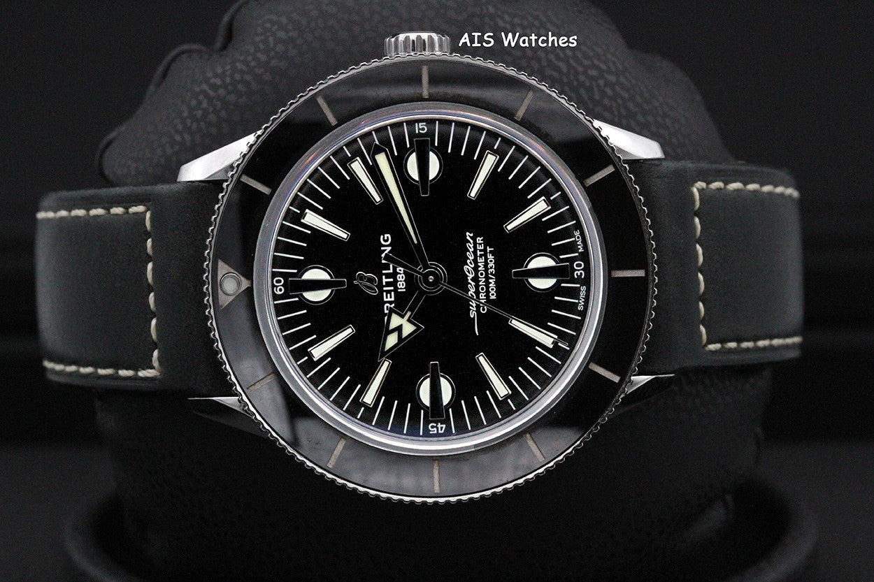 Breitling A10370121B1X2 Superocean Heritage '57 Black Dial SS B&P