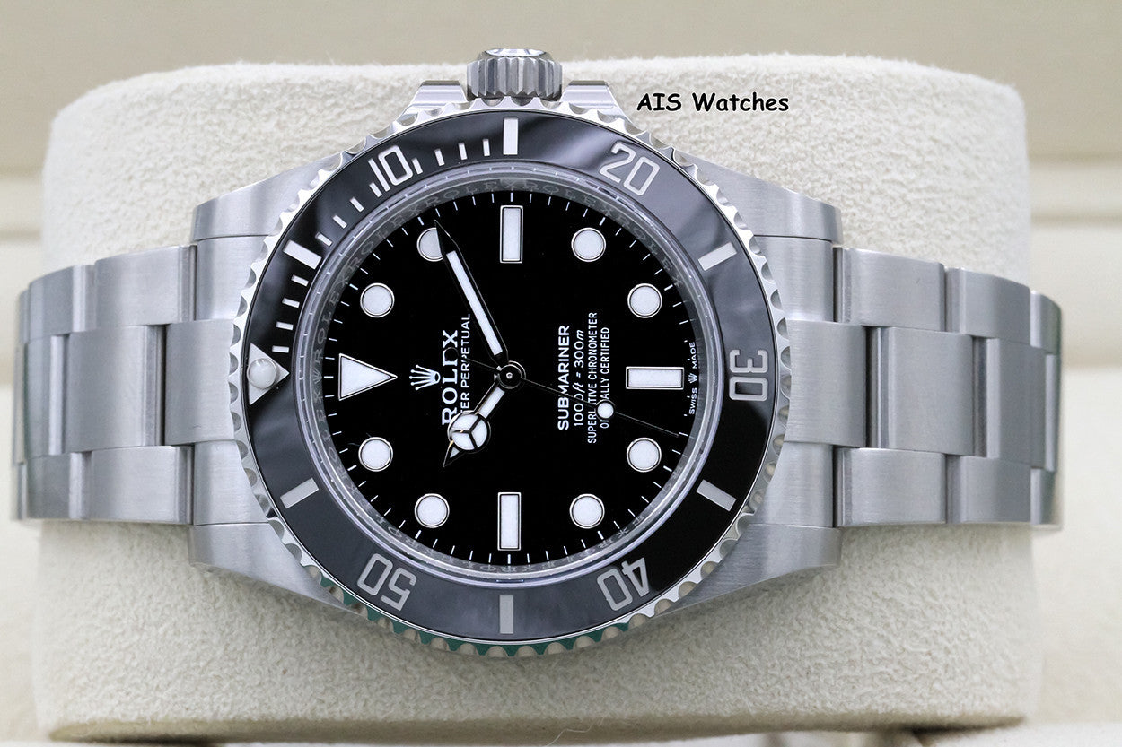 BNIB Rolex Submariner Ceramic No Date 124060 41MM Box & Paper