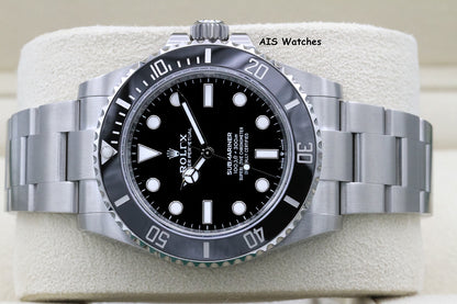BNIB Rolex Submariner Ceramic No Date 124060 41MM Box & Paper