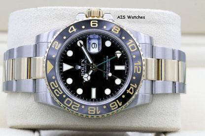 Rolex GMT Master II 18K/SS 116713LN 40MM Black Dial 2016 Box & Paper