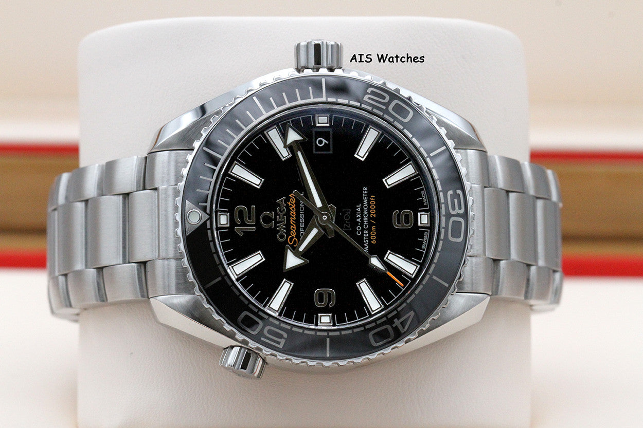 Omega Seamaster Planet Ocean 600M 215.33.40.20.01.001 39.5MM Black Dial SS B&P