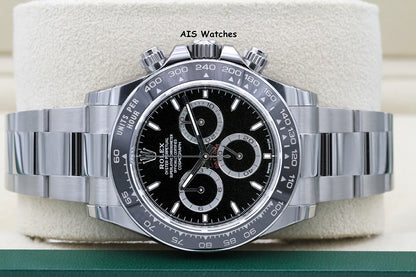 BNIB Rolex Cosmograph Ceramic Daytona 126500 Black Dial Box & Papers