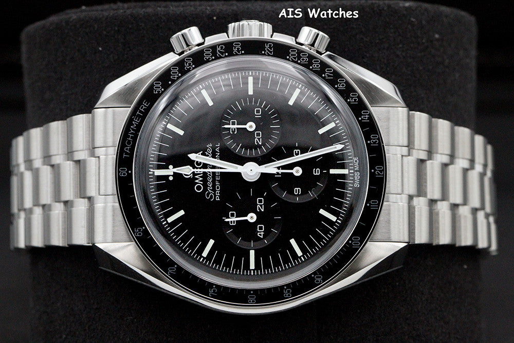BNIB Omega SpeedMaster 3861 Moon Watch 310.30.42.50.01.001 Hesalite Crystal B&P