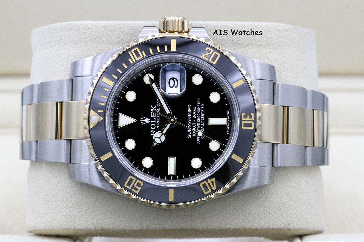 Rolex Submariner 18k/SS 116613LN Black Dial 2018 Box & Papers
