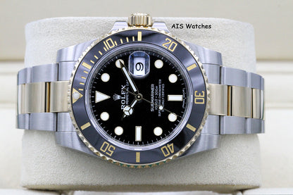 Rolex Submariner 18k/SS 116613LN Black Dial 2018 Box & Papers