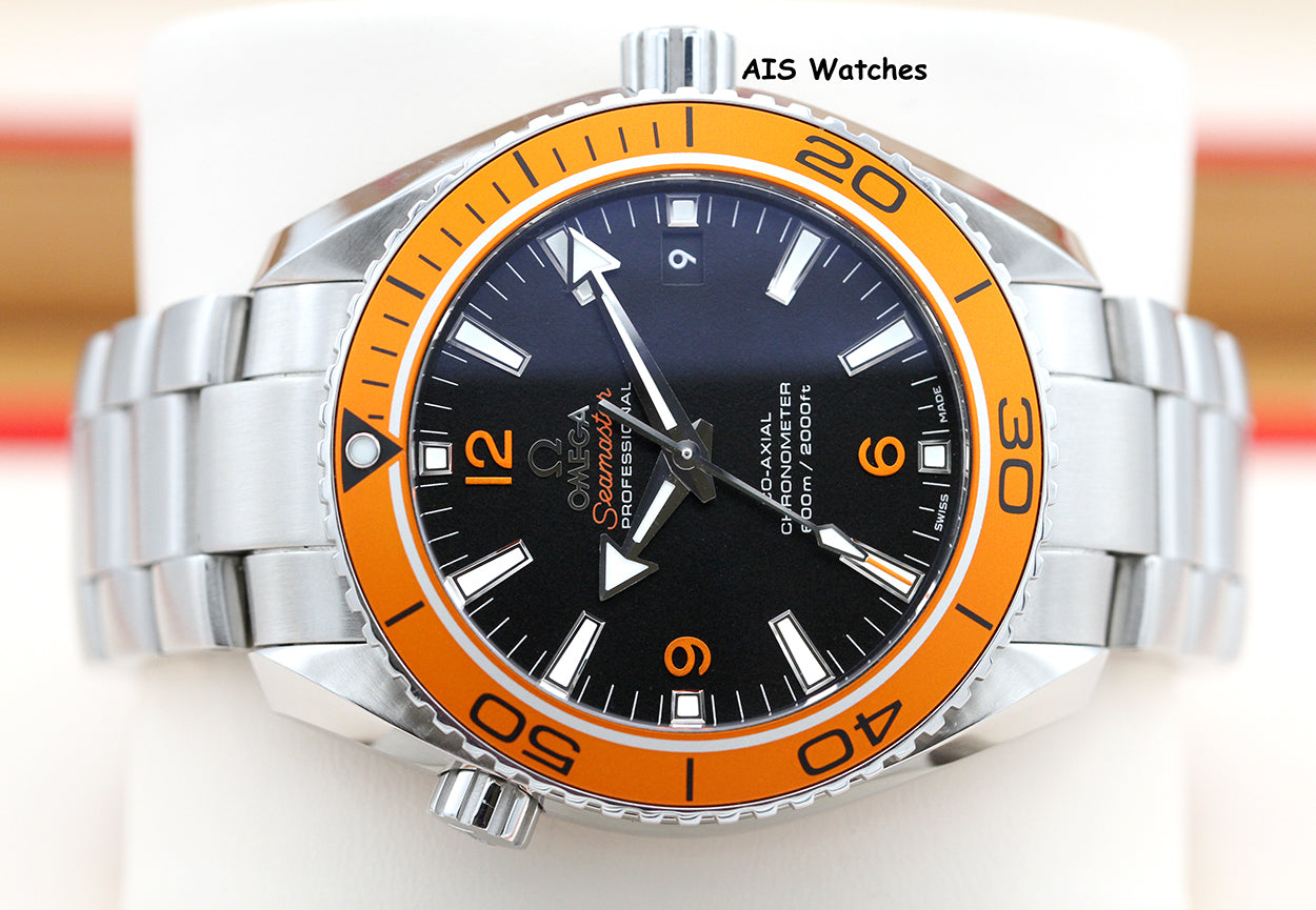Omega Seamaster Planet Ocean 232.30.42.21.01.002 42MM 600M Orange Bezel B&P