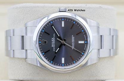 Rolex 114300 Oyster Perpetual 39MM Rhodium Dial 2017 Box & Papers
