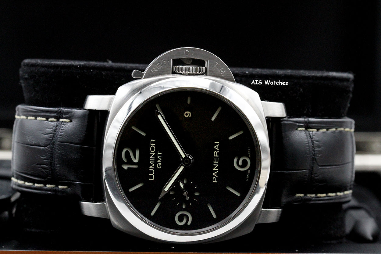 Panerai PAM 320 Luminor 1950 3 Days GMT Acciaio 44MM Box & Papers