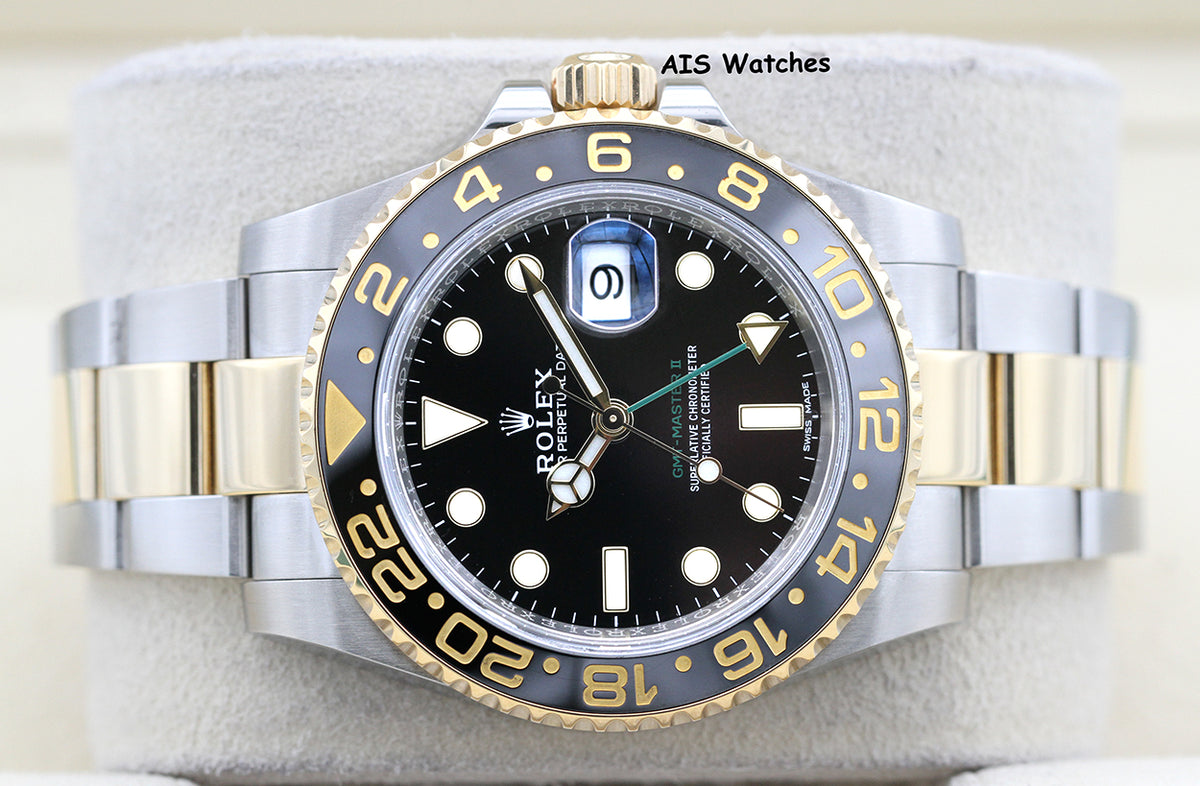 Rolex GMT Master II 18K/SS 116713LN 40MM Black Dial 2017 Box & Paper