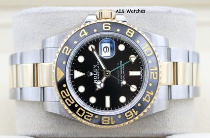 Rolex GMT Master II 18K/SS 116713LN 40MM Black Dial 2017 Box & Paper