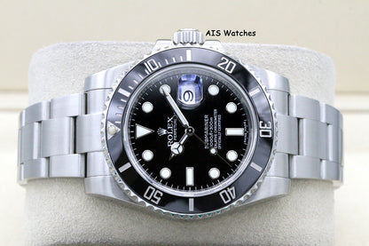 Rolex 116610LN Submariner Date 40MM Black Ceramic Bezel 2017 Box & Papers