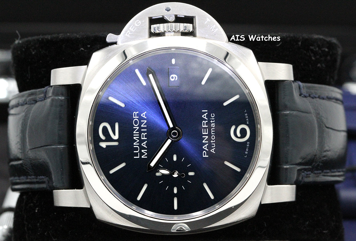 Panerai PAM 1393 Marina 1950 42 3 Days 42MM Blue Dial Box & Paper