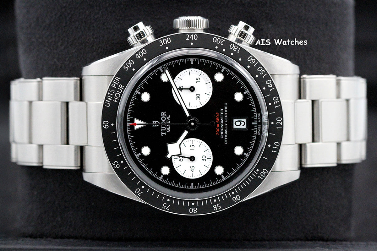 Tudor 79360N Black Bay Chronograph 41MM Black Dial SS Bracelet B&P