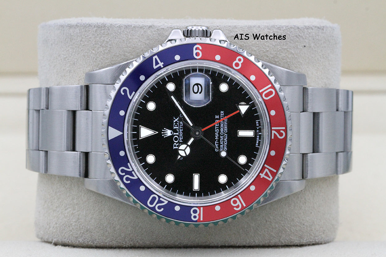 Rolex GMT Master II 16710 T Serial Pepsi Insert Box & Paper