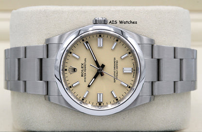 Rolex 126000 Oyster Perpetual 36MM Beige Dial 2025 Box & Papers