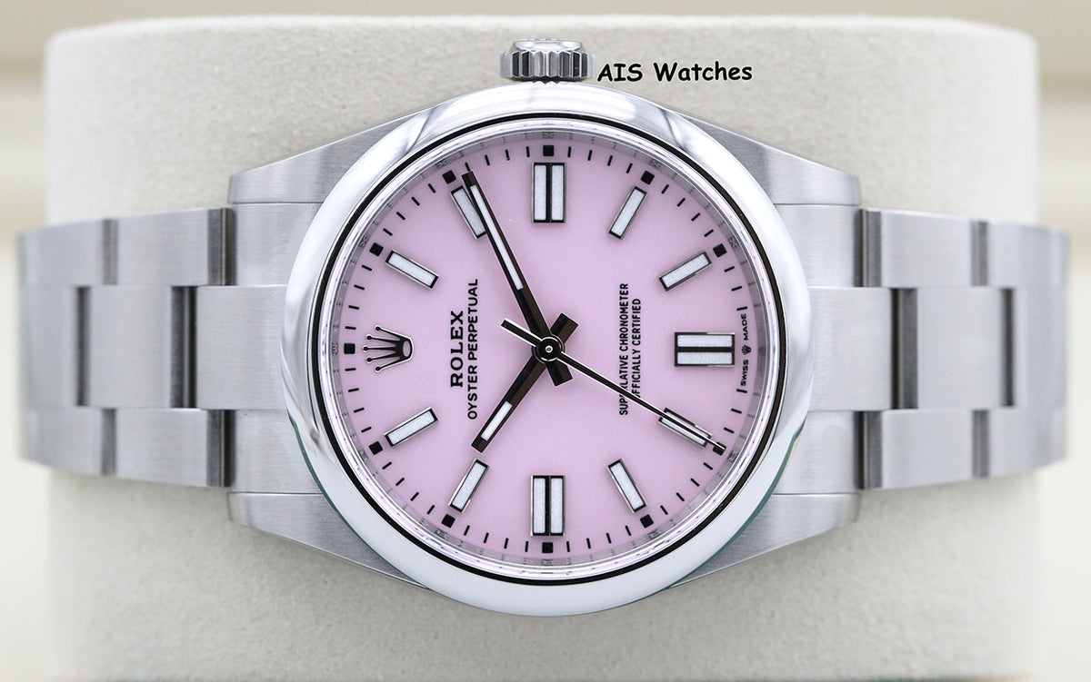BNIB Rolex 134300 Oyster Perpetual 41 MM Pink Dial Box & Paper