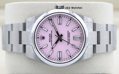 BNIB Rolex 134300 Oyster Perpetual 41 MM Pink Dial Box & Paper