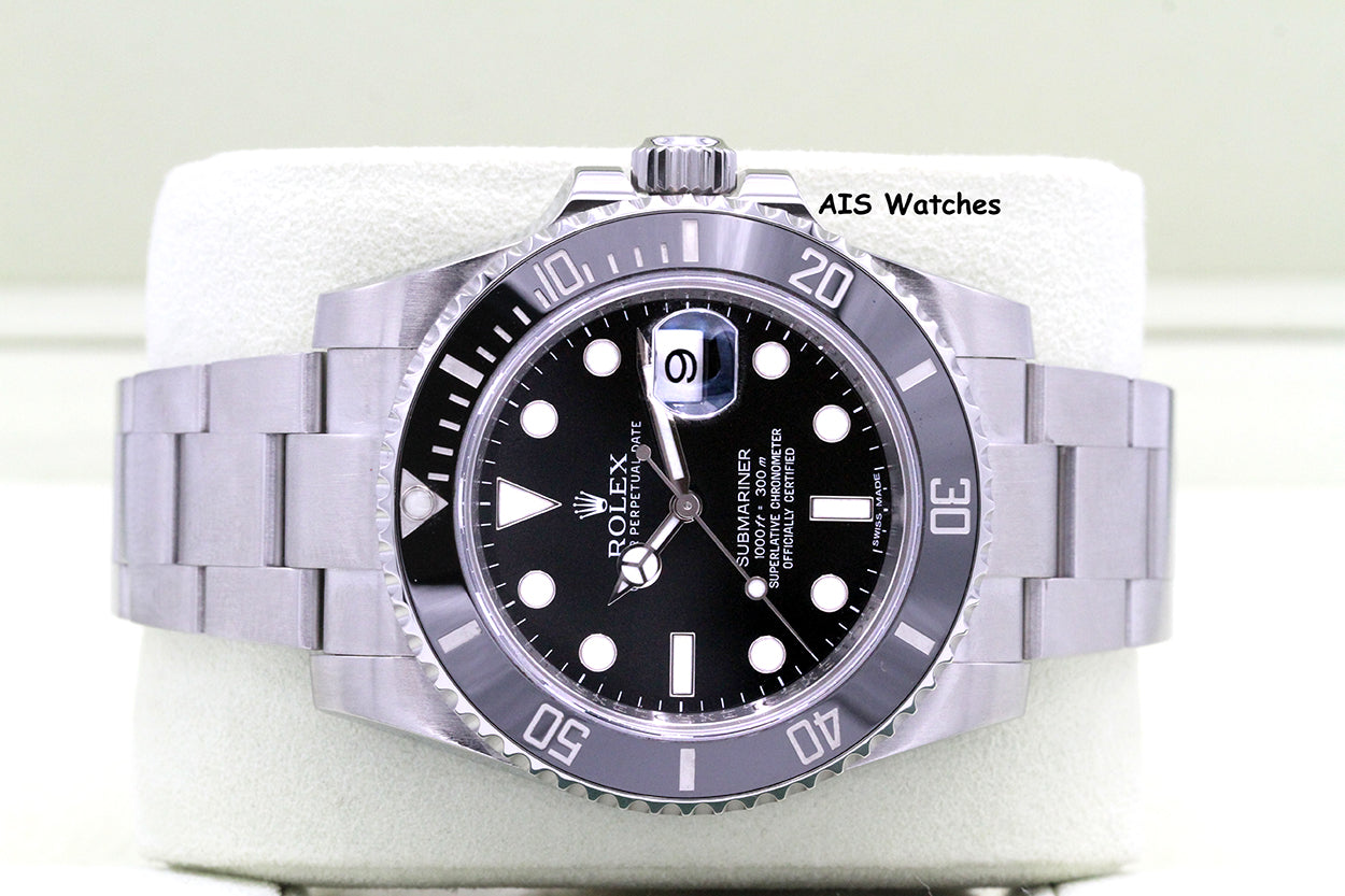 Rolex 116610LN Submariner Date 40MM Black Ceramic Bezel 2013 Box & Papers