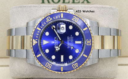 Rolex Submariner 41MM 18k/SS 126613LB SunBurst Blue Dial 2020 Box & Paper