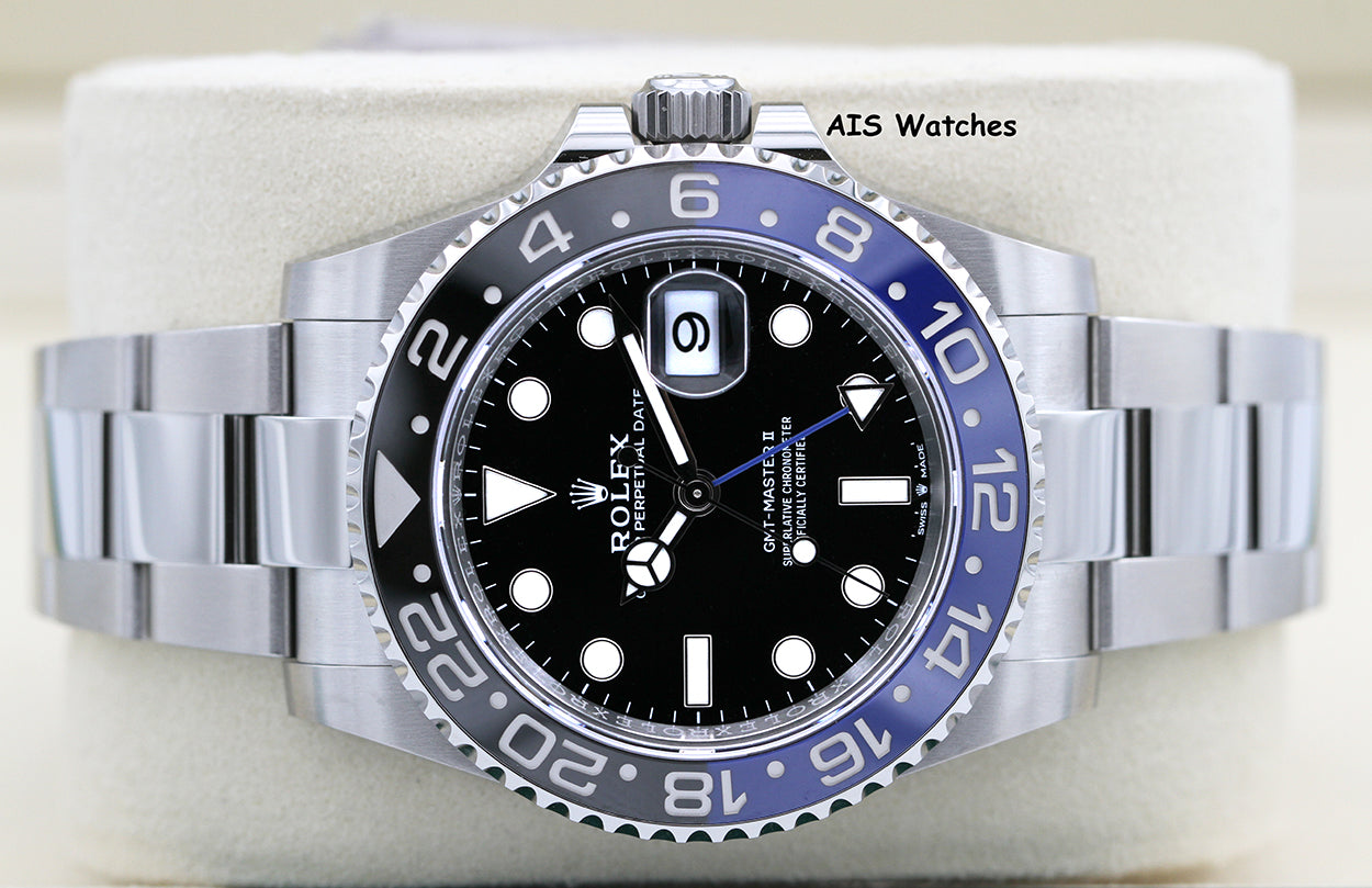 BNIB Rolex GMT Master II 126710BLNR Batman Oyster Bracelet Ceramic Bezel BP