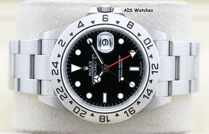 Rolex Explorer II 16570 Black Dial 40MM V Serial Box & Papers