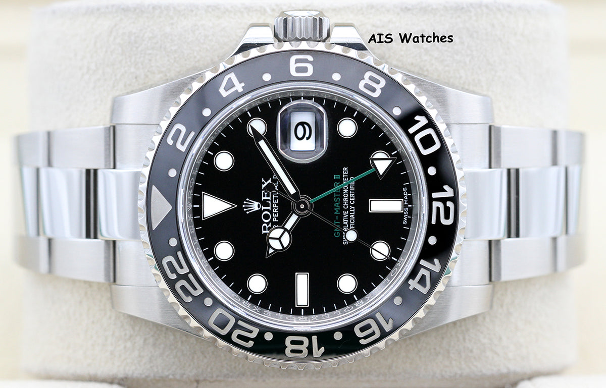 Rolex 116710LN GMT Master II Black Ceramic Insert 2016 Box & Papers