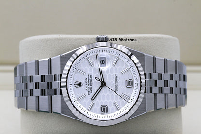 BNIB Rolex 127334 Land Dweller 40MM White Dial Stainless Steel Flat Jubilee B&P