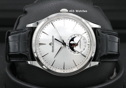 Jaeger-LeCoultre Q1368430 Master Ultra Thin Moon 39MM Stainless Steel Silver Dial B&P
